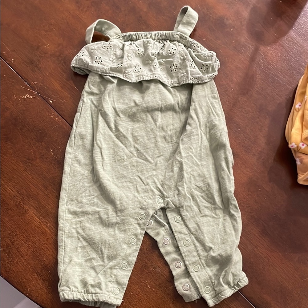 Green Kids Romper